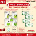 PAKET SOUMATOME +  FLASHCARD KANJI N3