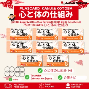 Flashcard Kosakata Kokoro to Karada no Shikumi